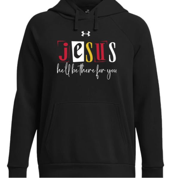 He'll Be There For You Women's Christian Pullover Fleece Hooded Sweatshirt - ClaimedbyGodDesigns