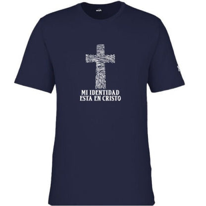 Mi Identidad Esta En Cristo Men's Spanish Christian T-shirt - ClaimedbyGodDesigns