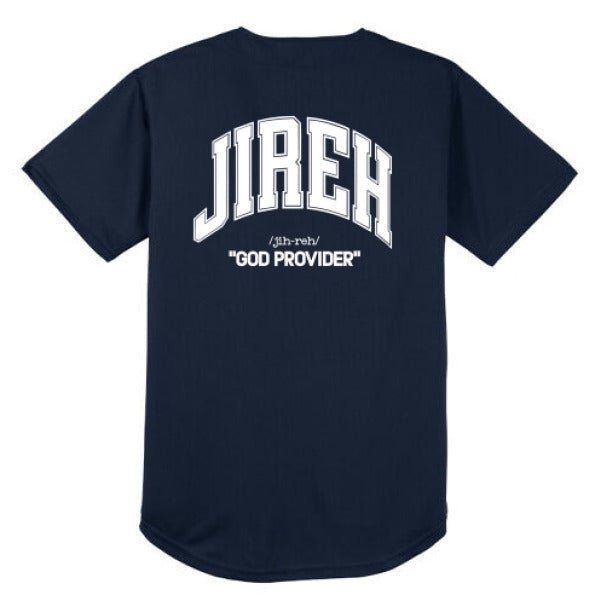 Jireh Men’s Christian Full Button Jersey - ClaimedbyGodDesigns