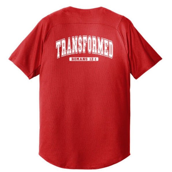 Transformed Men's Christian Full - Button Jersey - ClaimedbyGodDesigns