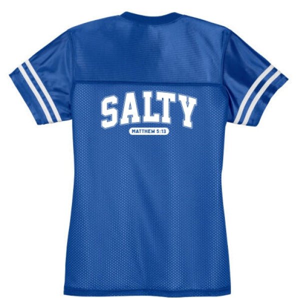 Salty Women's Christian Jersey - ClaimedbyGodDesigns