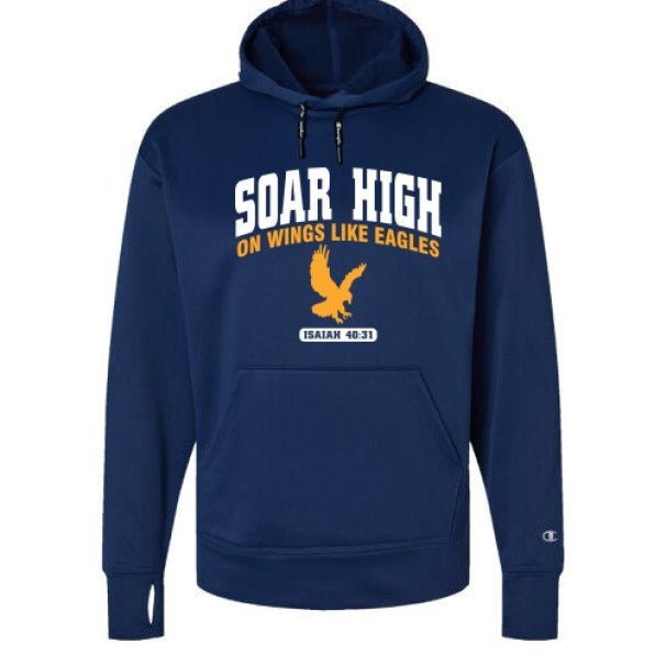 Soar High Men’s Christian Pullover Hooded Sweatshirt - ClaimedbyGodDesigns