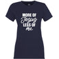 More Of Him Less Of Me Women's Christian T-shirt - ClaimedbyGodDesigns