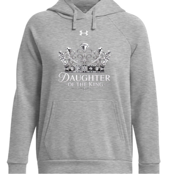 Daughter Of The King Women's Christian Pullover Fleece Hooded Sweatshirt - ClaimedbyGodDesigns