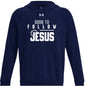 Born To Follow Him Men's Christian Pullover Fleece Hooded Sweatshirt - ClaimedbyGodDesigns
