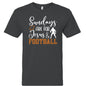 Sundays Are For Him and Football Youth Christian Jersey T-shirt - ClaimedbyGodDesigns