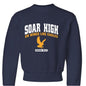 Soar High Youth Christian Pullover Fleece Sweatshirt - ClaimedbyGodDesigns