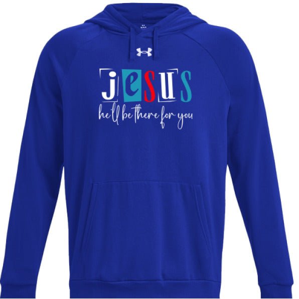 He'll Be There For You Men's Christian Fleece Hooded Sweatshirt - ClaimedbyGodDesigns