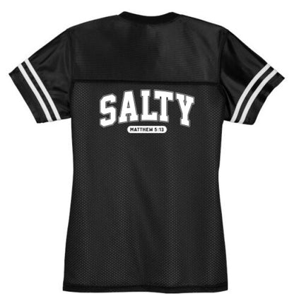 Salty Women's Christian Jersey - ClaimedbyGodDesigns
