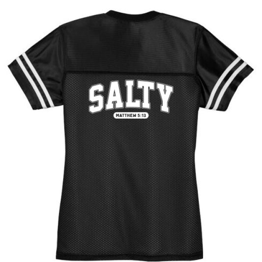 Salty Women's Christian Jersey - ClaimedbyGodDesigns