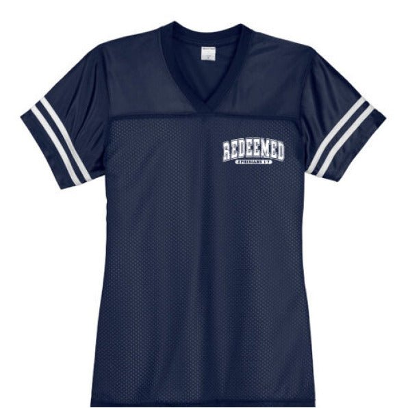Redeemed Women's Christian Jersey - ClaimedbyGodDesigns