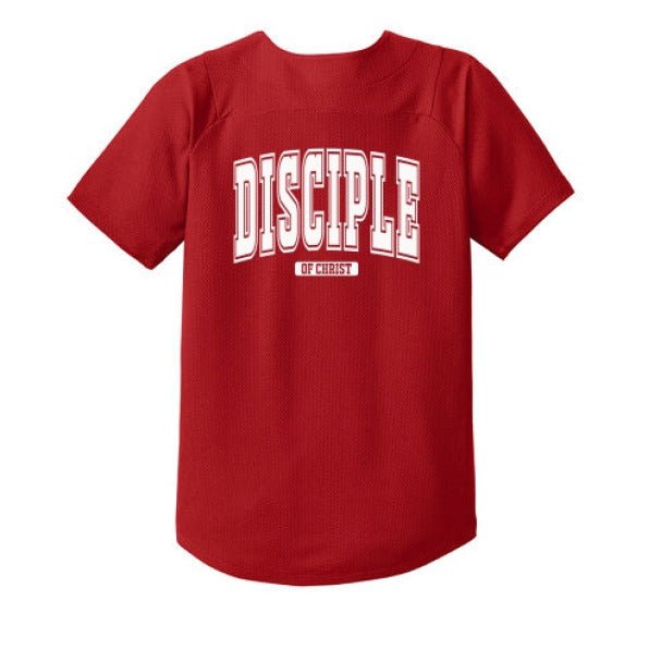 Disciple Youth Christian Full - Button Jersey - ClaimedbyGodDesigns