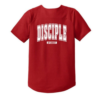 Disciple Youth Christian Full - Button Jersey - ClaimedbyGodDesigns
