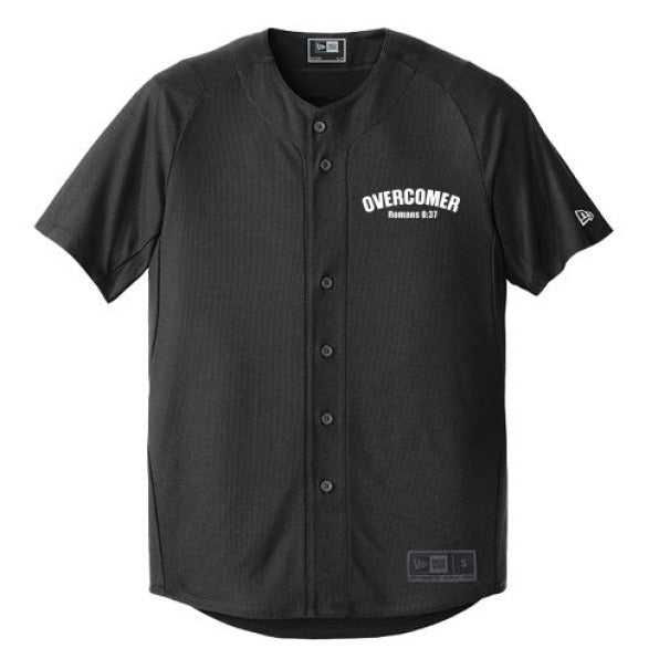 Overcomer Men's Christian Full - button Jersey - ClaimedbyGodDesigns