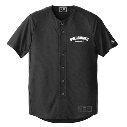 Overcomer Men's Christian Full - button Jersey - ClaimedbyGodDesigns