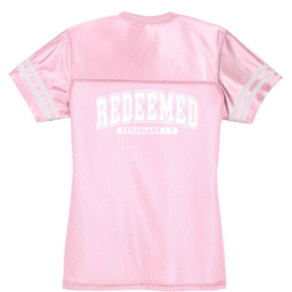 Redeemed Women's Christian Jersey - ClaimedbyGodDesigns