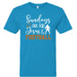 Sundays Are For Him and Football Youth Christian Jersey T-shirt - ClaimedbyGodDesigns