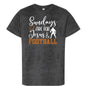 Sundays Are For Him and Football Youth Christian Jersey T-shirt - ClaimedbyGodDesigns
