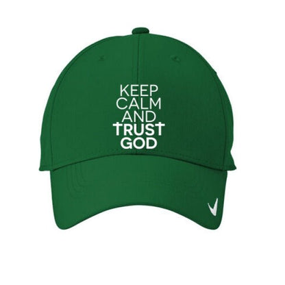 Keep Calm And Trust Him Adult Christian Hat - ClaimedbyGodDesigns