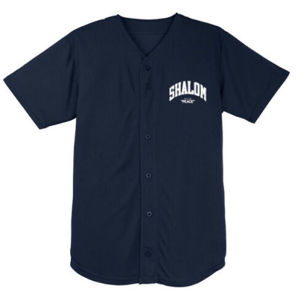 Shalom Men's Christian Full Button Jersey - ClaimedbyGodDesigns