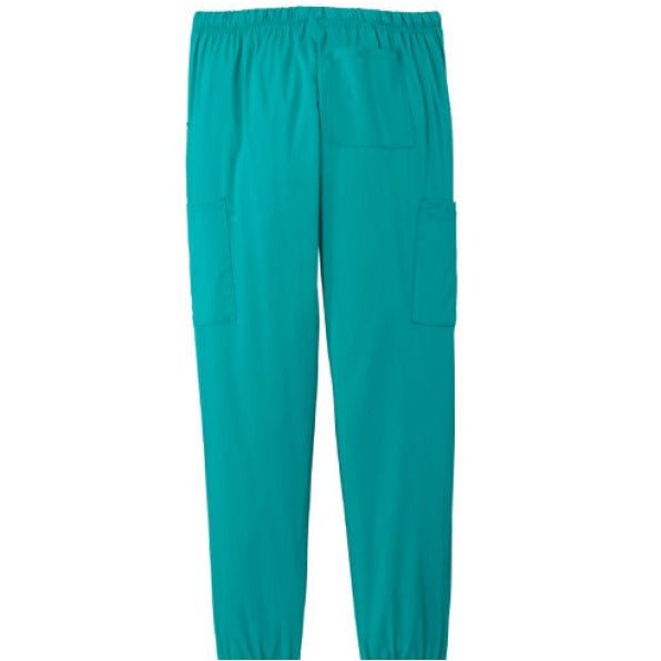 He Did It Women’s Christian Premiere Flex Jogger Scrub Pant – Comfortable, Functional, and Stylish Workwear - ClaimedbyGodDesigns