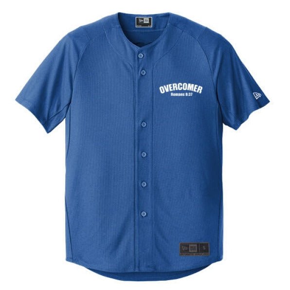 Overcomer Men's Christian Full - button Jersey - ClaimedbyGodDesigns
