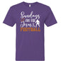 Sundays Are For Him and Football Youth Christian Jersey T-shirt - ClaimedbyGodDesigns