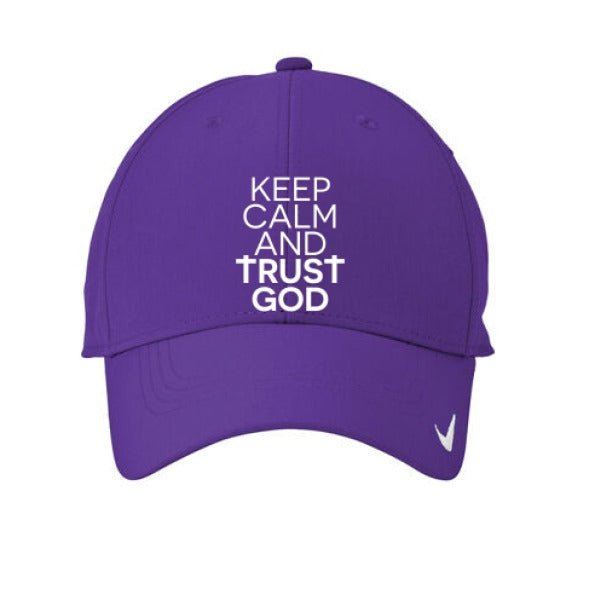 Keep Calm And Trust Him Adult Christian Hat - ClaimedbyGodDesigns