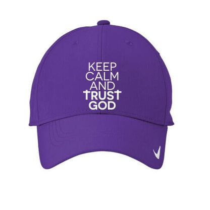 Keep Calm And Trust Him Adult Christian Hat - ClaimedbyGodDesigns