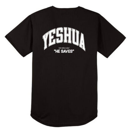 Yeshua Men's Christian Full Button Jersey - ClaimedbyGodDesigns