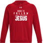 Born To Follow Him Men's Christian Pullover Fleece Hooded Sweatshirt - ClaimedbyGodDesigns