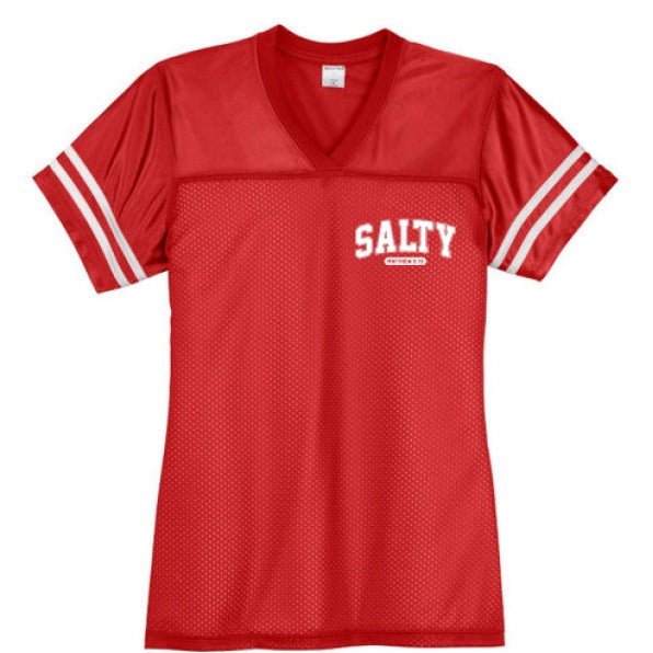 Salty Women's Christian Jersey - ClaimedbyGodDesigns