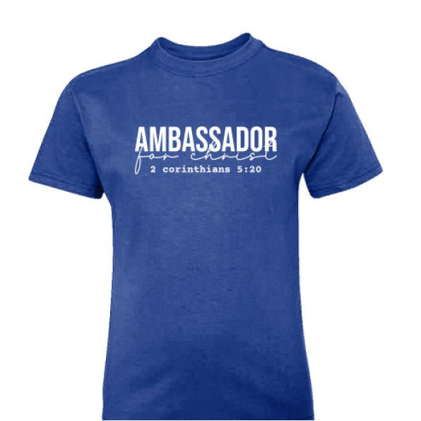 Ambassador For Him Youth Christian T-shirt - ClaimedbyGodDesigns
