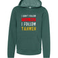 I Dont Follow Y'all Way Funny Christian Youth Fleece Pullover Hooded Sweatshirt - ClaimedbyGodDesigns