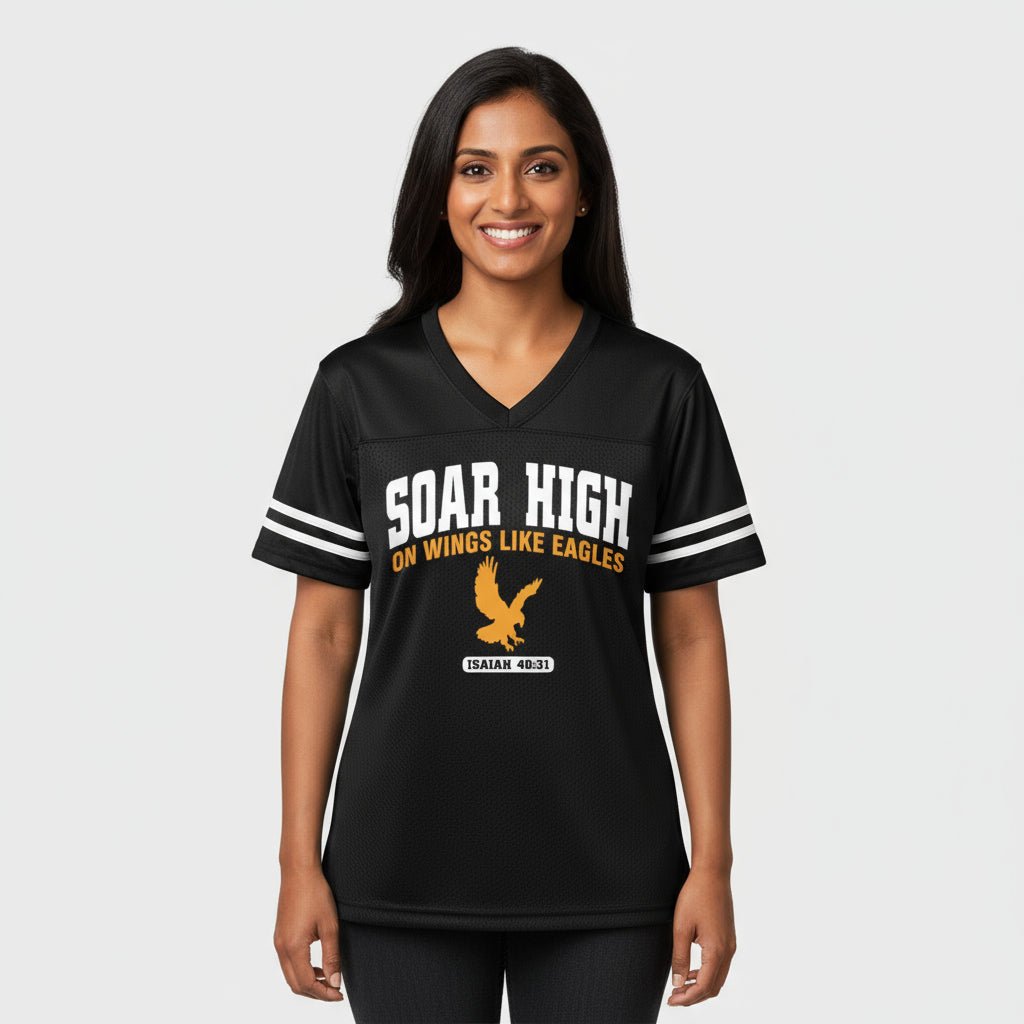 Soar High Women’s Christian Jersey - ClaimedbyGodDesigns