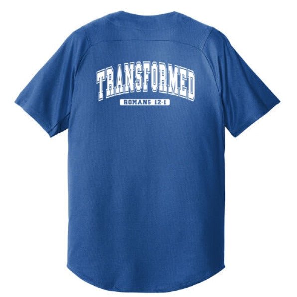 Transformed Men's Christian Full - Button Jersey - ClaimedbyGodDesigns