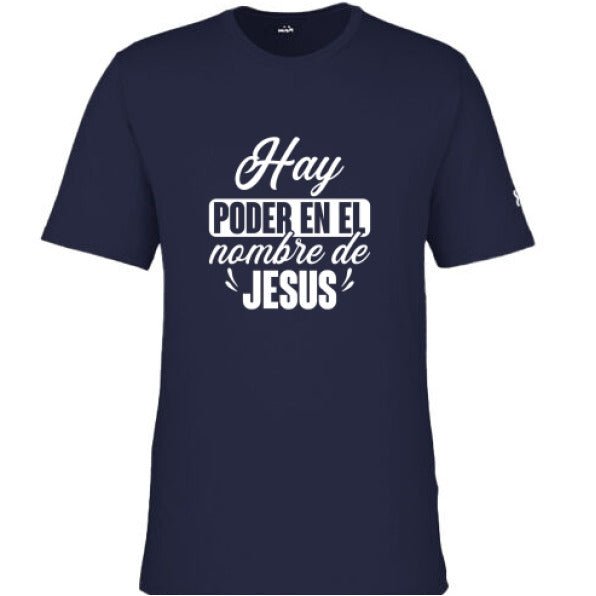 Hay Poder En El Nombre Men's Spanish Christian T-shirt - ClaimedbyGodDesigns