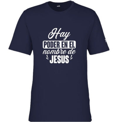 Hay Poder En El Nombre Men's Spanish Christian T-shirt - ClaimedbyGodDesigns