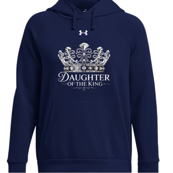 Daughter Of The King Women's Christian Pullover Fleece Hooded Sweatshirt - ClaimedbyGodDesigns