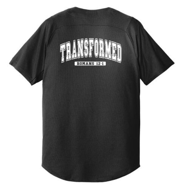 Transformed Men's Christian Full - Button Jersey - ClaimedbyGodDesigns