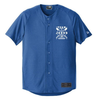 Team Him Baseball Men's Christian Full - button Jersey - ClaimedbyGodDesigns