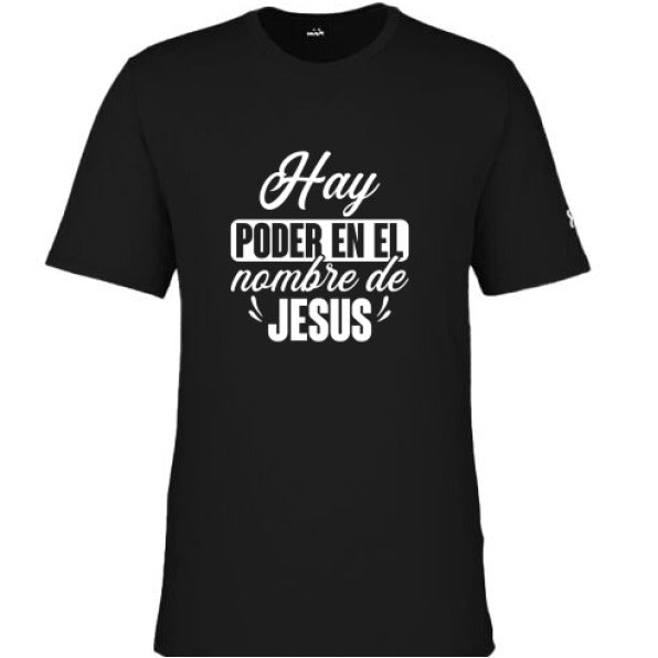 Hay Poder En El Nombre Men's Spanish Christian T-shirt - ClaimedbyGodDesigns