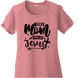 This Mom Runs On Him Women's Christian T-shirt - ClaimedbyGodDesigns
