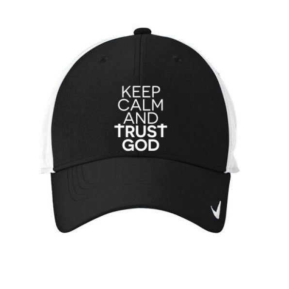 Keep Calm And Trust Him Adult Christian Hat - ClaimedbyGodDesigns