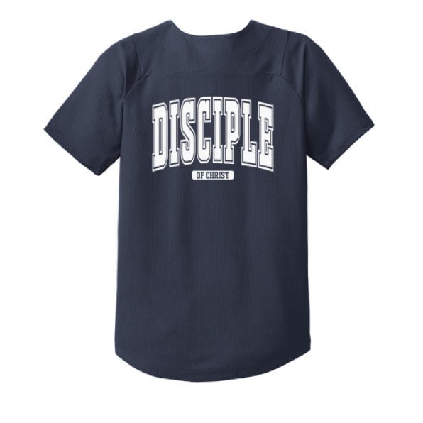 Disciple Youth Christian Full - Button Jersey - ClaimedbyGodDesigns