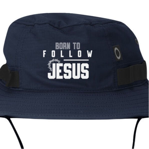 Born To Follow Him Adult Christian Bucket Hat - ClaimedbyGodDesigns