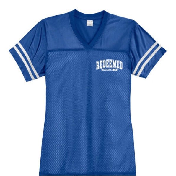 Redeemed Women's Christian Jersey - ClaimedbyGodDesigns