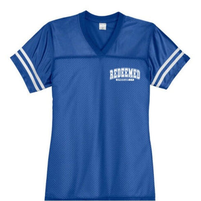 Redeemed Women's Christian Jersey - ClaimedbyGodDesigns