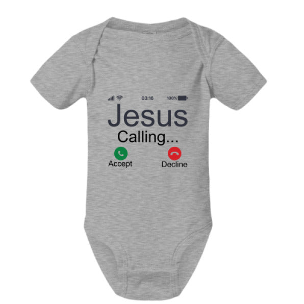 He Is Calling Christian Baby Jumpsuit - ClaimedbyGodDesigns