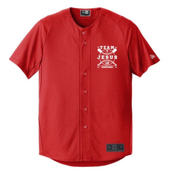 Team Him Baseball Men's Christian Full - button Jersey - ClaimedbyGodDesigns